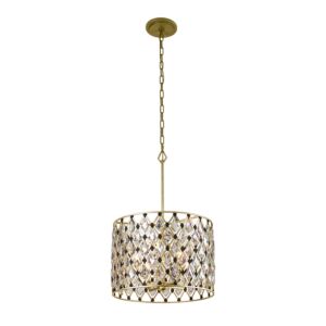 Windsor Four Light Pendant in French GoldMatte Black by Varaluz