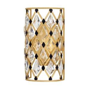 Windsor One Light Wall Sconce in French GoldMatte Black by Varaluz