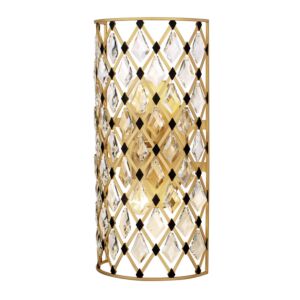 Windsor Two Light Wall Sconce in French GoldMatte Black by Varaluz