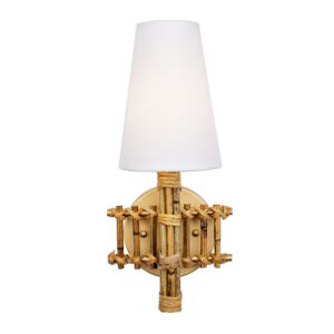 Nevis One Light Wall Sconce in French Gold by Varaluz