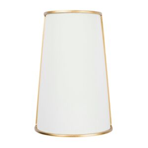 Coco Two Light Wall Sconce in Matte WhiteFrench Gold by Varaluz