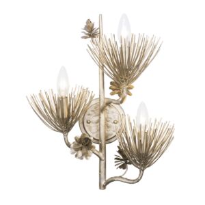 Pinion Three Light Wall Sconce in Zen Gold by Varaluz