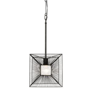 Arcade One Light Pendant in Carbon by Varaluz