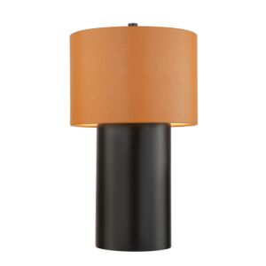 Secret Agent One Light Table Lamp in BlackCamel Leather by Varaluz