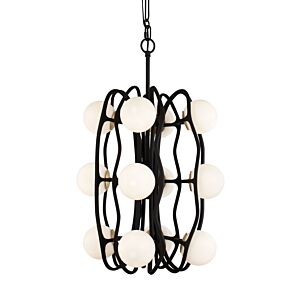 Black Betty LED Pendant in CarbonFrench Gold by Varaluz