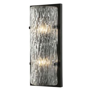 Morgan Two Light Wall Sconce in Black by Varaluz