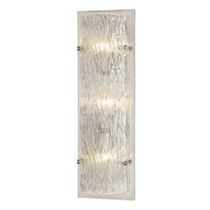 Morgan Three Light Wall Sconce in Brushed Nickel by Varaluz