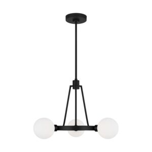 Clybourn 3-Light Chandelier in Midnight Black