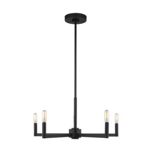 Fullton LED Chandelier in Midnight Black by Visual Comfort Studio