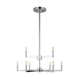 Fullton 9-Light Chandelier in Chrome