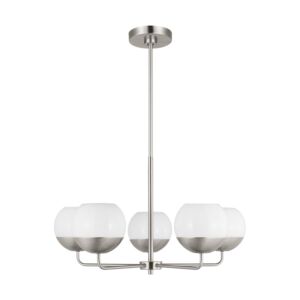 Alvin 5-Light Chandelier in Brushed Nickel