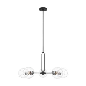 Codyn 5-Light Chandelier in Midnight Black