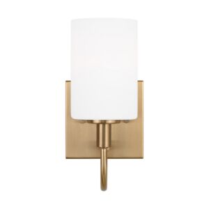 Oak Moore LED Bath Wall Sconce in Satin Brass by Visual Comfort Studio