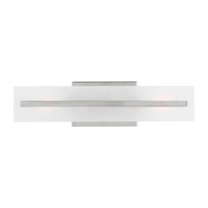 Dex 2-Light Bathroom Vanity Light in Brushed Nickel