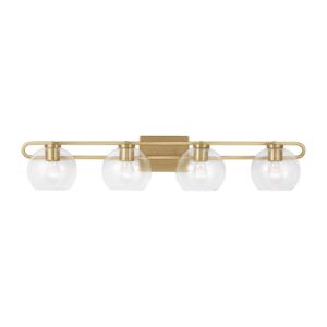 Codyn Four Light Bath Vanity in Satin Brass by Visual Comfort Studio