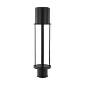 Union 1-Light LED Outdoor Post Lantern in Black