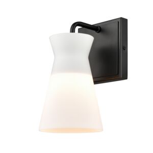 Brookville 1-Light Wall Sconce in Matte Black