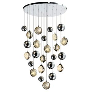 Salvador 13-Light LED Chandelier in Polished Nickel