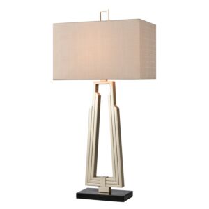 Stoddard Park 1-Light Table Lamp in Champagne Silver