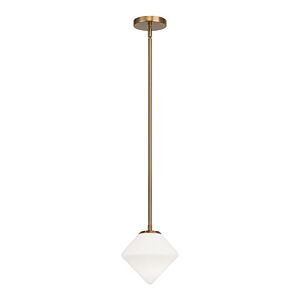 Novo 1-Light Chandelier in Aged Gold Brass