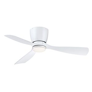 Klinch 44 1-Light 44" Hugger Ceiling Fan in Matte White