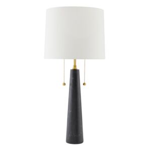 Sidney Two Light Table Lamp in Black by Arteriors