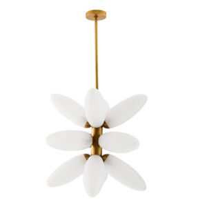 Starling 12 Light Chandelier in Brushed Brass by Arteriors