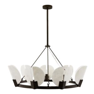 Sierra Nine Light Chandelier in English Bronze by Arteriors