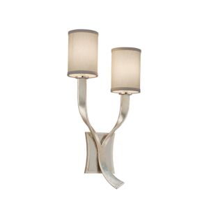 Roxy  Wall Sconce in Silver Leaf by Corbett Lighting