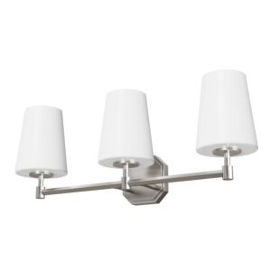 Hunter Nolita 3 light vanity in Brushed Nickel