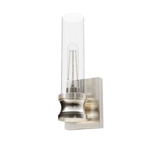 Hunter Lenlock 1-Light Wall Sconce in Brushed Nickel