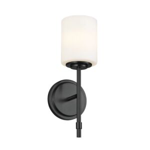 Ali One Light Wall Sconce in Black by Kichler