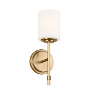 Ali One Light Wall Sconce in Brushed Natural Brass by Kichler