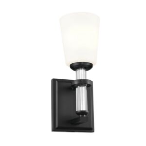 Rosalind One Light Wall Sconce in Black by Kichler