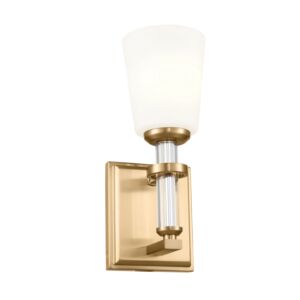 Rosalind 1-Light Wall Sconce in Brushed Natural Brass