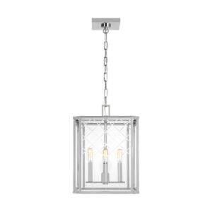 Erro Four Light Pendant in Polished Nickel by Visual Comfort Studio