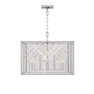 Erro 8-Light Pendant in Polished Nickel