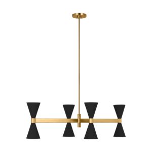 Albertine 8-Light Chandelier in Midnight Black