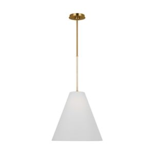 Remy 1-Light Pendant in Burnished Brass