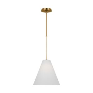 Remy 1-Light Pendant in Burnished Brass