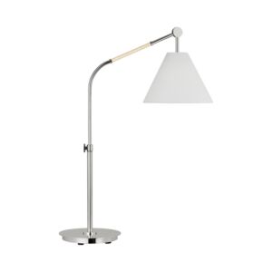 Remy One Light Table Lamp in Polished Nickel by Visual Comfort Studio