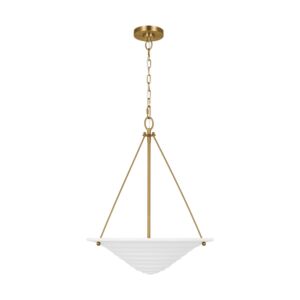 Dosinia Three Light Pendant in Textured White by Visual Comfort Studio