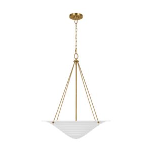 Dosinia 4-Light Pendant in Textured White