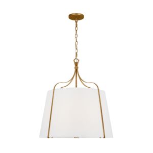 Leander Four Light Pendant in Antique Gild by Visual Comfort Studio