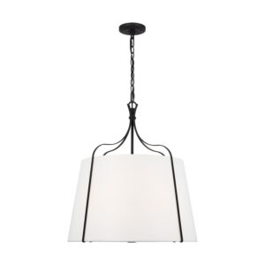 Leander Four Light Pendant in Smith Steel by Visual Comfort Studio