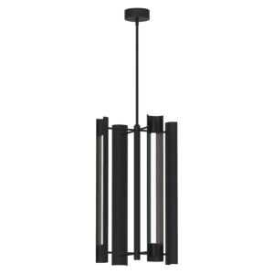 Carson 1-Light LED Pendant in Midnight Black