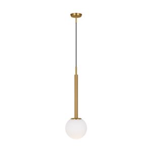 Nodes 1-Light Pendant in Burnished Brass