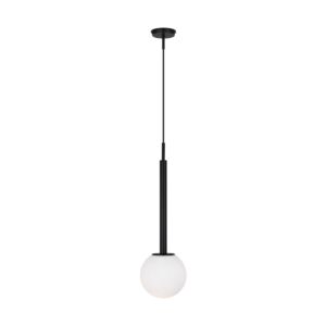 Nodes 1-Light Pendant in Midnight Black