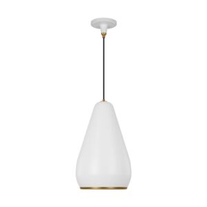 Clasica 1-Light Pendant in Matte White