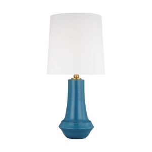 Jenna 1-Light LED Table Lamp in Lucent Aqua